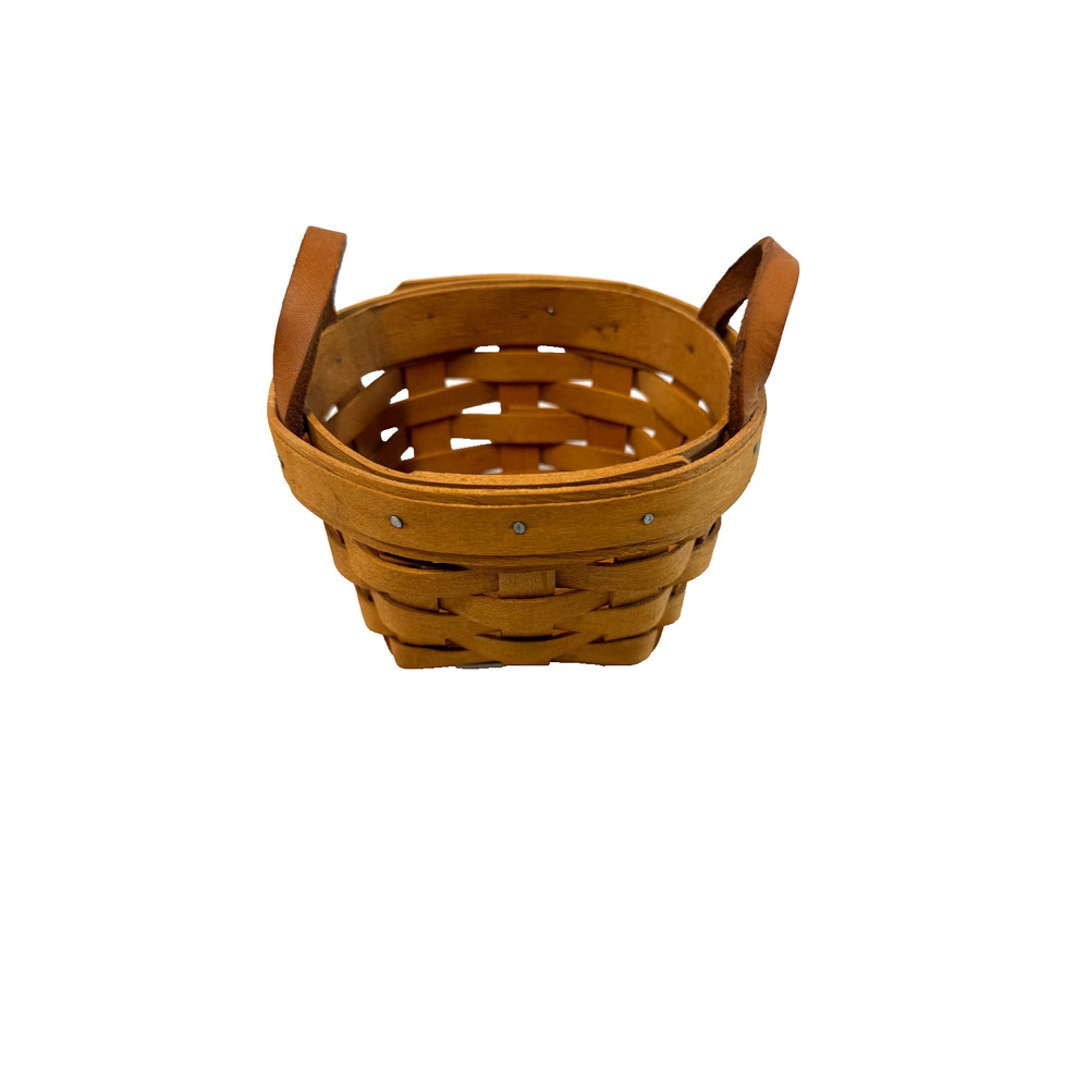 1997 Longaberger Thyme Basket USA Made 4.5"RD x 3"H Vintage